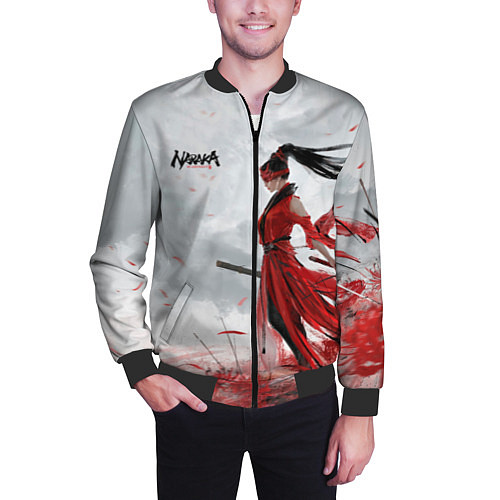 Мужской бомбер Naraka BP / 3D-Черный – фото 3