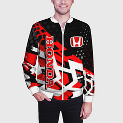 Бомбер мужской Honda Хонда, цвет: 3D-белый — фото 2