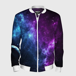 Бомбер мужской NEON GALAXY НЕОНОВЫЙ КОСМОС, цвет: 3D-белый