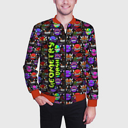 Бомбер мужской Geometry Dash: Heroes, цвет: 3D-красный — фото 2