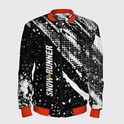 Бомбер мужской SnowRunner Logo, цвет: 3D-красный