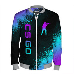 Мужской бомбер CS GO NEON SYMBOL STYLE SKIN КС ГО НЕОН