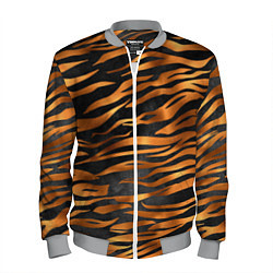 Бомбер мужской В шкуре тигра, цвет: 3D-меланж