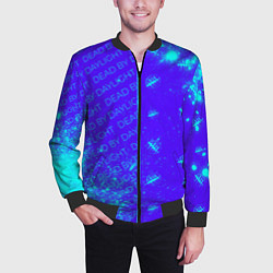 Бомбер мужской DEAD BY DAYLIGHT Краски Паттерны, цвет: 3D-черный — фото 2