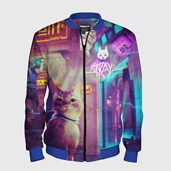 Бомбер мужской Stray, цвет: 3D-синий