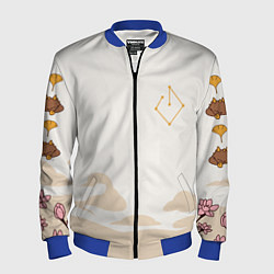 Бомбер мужской ДЖУН ЛИ МОТИВЫ ГЕО АРХОНТ, цвет: 3D-синий
