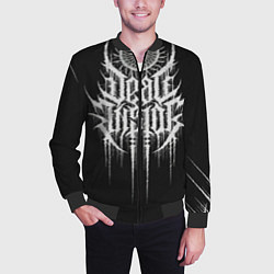 Бомбер мужской DEAD INSIDE, Сороконожка, цвет: 3D-черный — фото 2