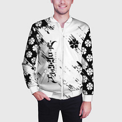 Бомбер мужской Чёрный клевер black clover,, цвет: 3D-белый — фото 2