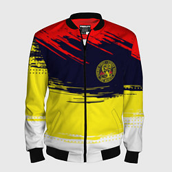 Бомбер мужской Кобра кай Cobra Kai спина, цвет: 3D-черный