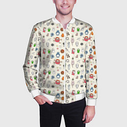 Бомбер мужской Ghibli Аll, цвет: 3D-белый — фото 2