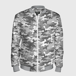 Бомбер мужской Серый Военный Камуфляж, цвет: 3D-меланж