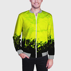 Бомбер мужской НЕОНОВЫЕ БРЫЗГИ КРАСКИ, цвет: 3D-меланж — фото 2