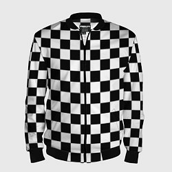 Бомбер мужской Chess Squares Cubes, цвет: 3D-черный