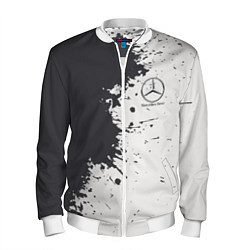 Бомбер мужской Mercedes-Benz Клякса, цвет: 3D-белый
