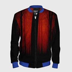 Бомбер мужской Красный хоррор, цвет: 3D-синий
