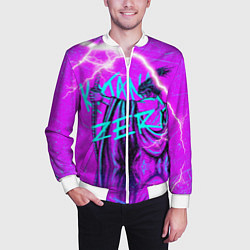 Бомбер мужской Katana Zero Катана Зеро Самурай, цвет: 3D-белый — фото 2