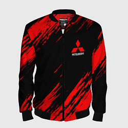 Бомбер мужской Mitsubishi Texture Red, цвет: 3D-черный