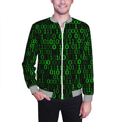 Бомбер мужской Бинарный Код Binary Code, цвет: 3D-меланж — фото 2