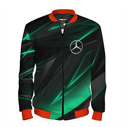 Бомбер мужской MERCEDES-BENZ AMG NEON STRIPES PETRONAS, цвет: 3D-красный