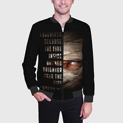 Бомбер мужской Fallout - Joshua Graham, цвет: 3D-черный — фото 2