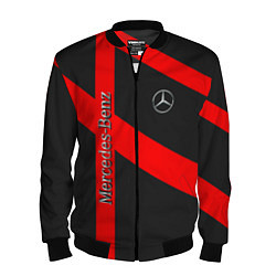 Бомбер мужской Mercedes мерседес amg, цвет: 3D-черный