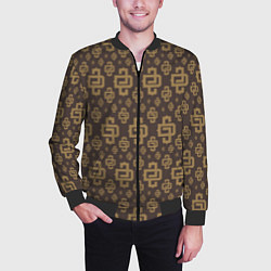Бомбер мужской Monogramm Pattern Dope Camo Dope Street Market, цвет: 3D-черный — фото 2