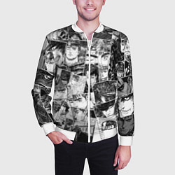 Бомбер мужской Berserk pattern, цвет: 3D-белый — фото 2