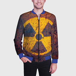 Бомбер мужской Радиактивно!, цвет: 3D-синий — фото 2
