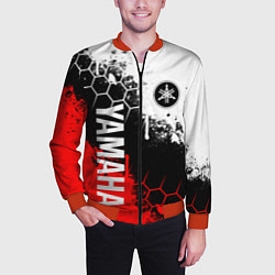 Бомбер мужской YAMAHA - ЯМАХА, цвет: 3D-красный — фото 2