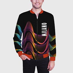 Бомбер мужской Fashion pattern Neon Milano, цвет: 3D-красный — фото 2