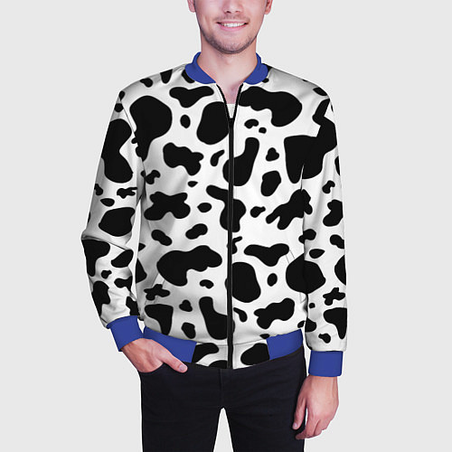 Мужской бомбер БУРЕНКА ПАТТЕРН / 3D-Синий – фото 3