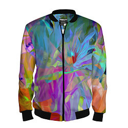 Бомбер мужской Abstract color pattern Summer 2022, цвет: 3D-черный