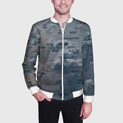 Бомбер мужской BTS Дискография, цвет: 3D-белый — фото 2