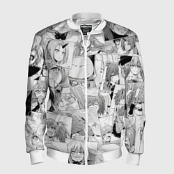 Мужской бомбер О моём происхождении в слизь pattern