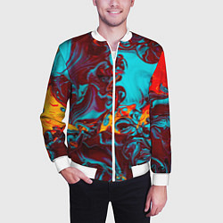 Бомбер мужской Каляка-маляка, цвет: 3D-белый — фото 2