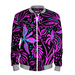 Бомбер мужской Цветочная композиция Fashion trend, цвет: 3D-меланж