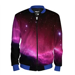 Бомбер мужской Night Nebula, цвет: 3D-синий