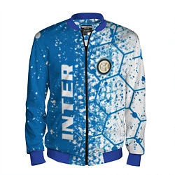 Бомбер мужской Inter соты, цвет: 3D-синий