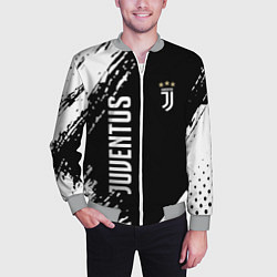 Бомбер мужской Fc juventus фс ювентус, цвет: 3D-меланж — фото 2