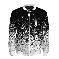 Бомбер мужской Juventus fc брызги краски, цвет: 3D-белый