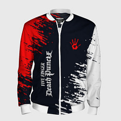 Бомбер мужской Five Finger Death Punch - краска, цвет: 3D-белый
