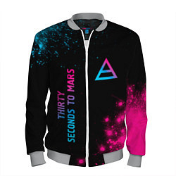 Мужской бомбер Thirty Seconds to Mars Neon Gradient