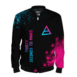 Мужской бомбер Thirty Seconds to Mars Neon Gradient