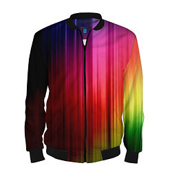 Бомбер мужской Цветной спектр, цвет: 3D-черный