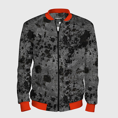Мужской бомбер Камуфляж Metro / 3D-Красный – фото 1