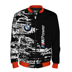 Бомбер мужской BMW M Power - pattern, цвет: 3D-красный