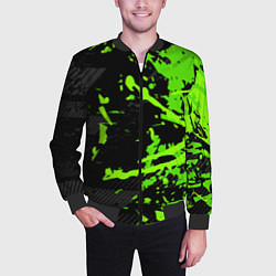 Бомбер мужской Black & Green, цвет: 3D-черный — фото 2