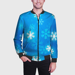 Бомбер мужской Зима 2023, цвет: 3D-черный — фото 2