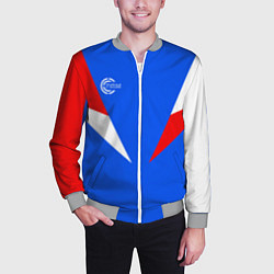 Бомбер мужской FIRM с расцветкой триколор, цвет: 3D-меланж — фото 2
