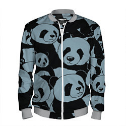 Бомбер мужской Panda summer song, цвет: 3D-меланж